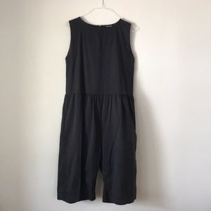 Ilana kohn black twill cotton jumpsuit M